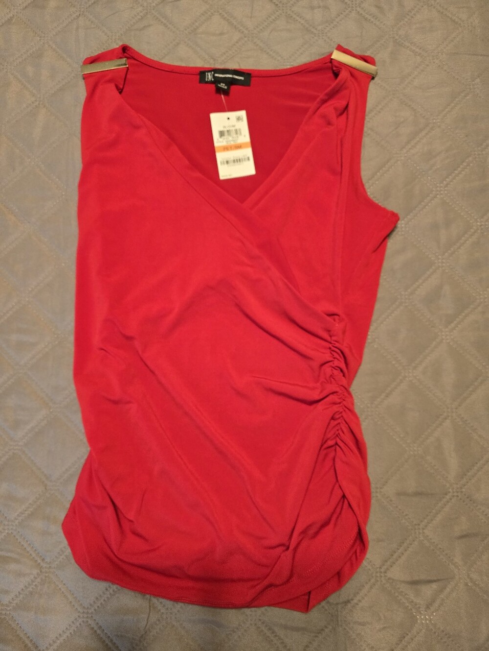 New INC Cowl Neck Top Size Petite Small